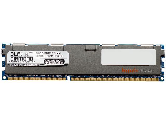 Black Diamond Memory 8GB 240-Pin DDR3 SDRAM DDR3 1333 (PC3 10600) ECC Registered System Specific Memory Model BD8G1333MTR23DE