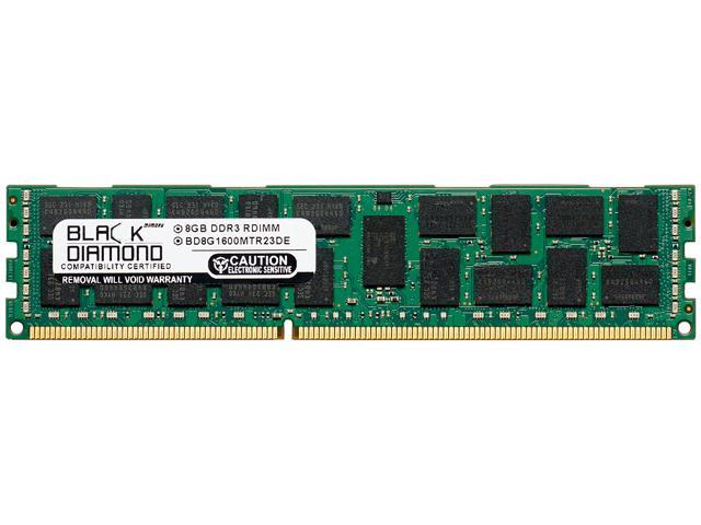 Black Diamond Memory 8GB 240-Pin DDR3 SDRAM DDR3 1600 (PC3 12800) ECC Registered System Specific Memory Model BD8G1600MTR23DE