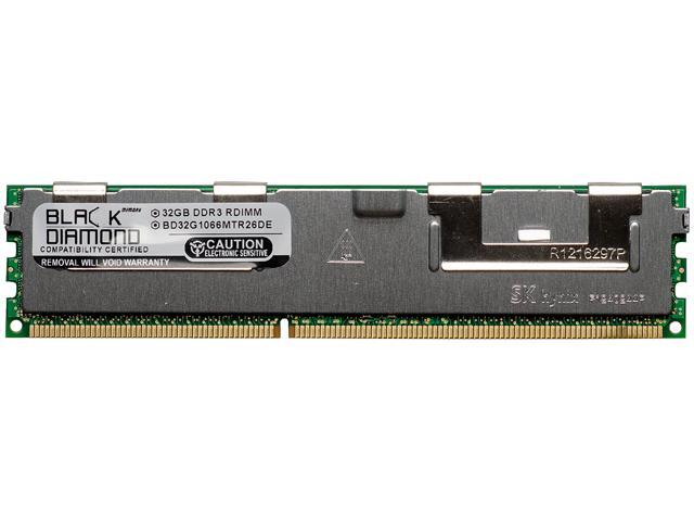 Black Diamond Memory 32GB 240-Pin DDR3 SDRAM DDR3 1066 (PC3 8500) ECC Registered System Specific Memory Model BD32G1066MTR26DE