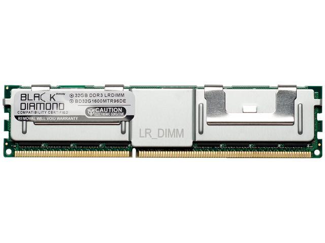 Black Diamond Memory 32GB 240-Pin DDR3 SDRAM DDR3L 1600 (PC3L 12800) ECC Load Reduced System Specific Memory Model BD32G1600MTR96DE