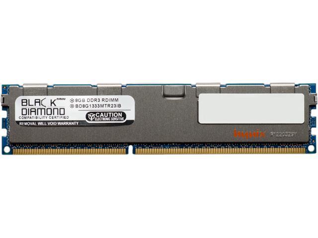 Black Diamond Memory 8GB 240-Pin DDR3 SDRAM DDR3 1333 (PC3 10600) ECC Registered System Specific Memory Model BD8G1333MTR23IB