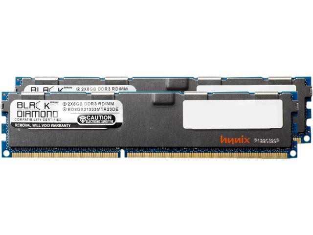 Black Diamond Memory 16GB (2 x 8GB) 240-Pin DDR3 SDRAM DDR3 1333 (PC3 10600) ECC Registered System Specific Memory Model ...