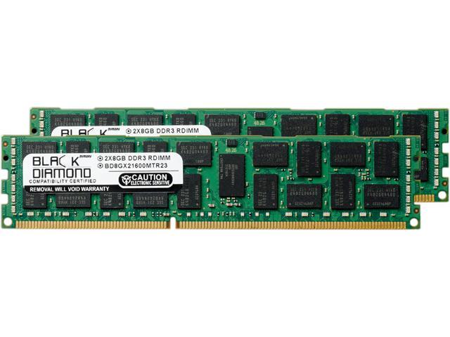 Black Diamond Memory 16GB (2 x 8GB) 240-Pin DDR3 SDRAM DDR3 1866 (PC3 14900) ECC Registered System Specific Memory Model ...