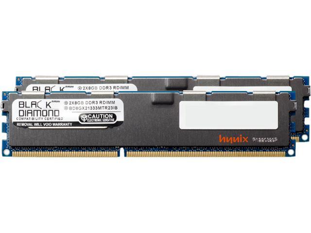 Black Diamond Memory 16GB (2 x 8GB) 240-Pin DDR3 SDRAM DDR3 1333 (PC3 10600) ECC Registered System Specific Memory Model ...