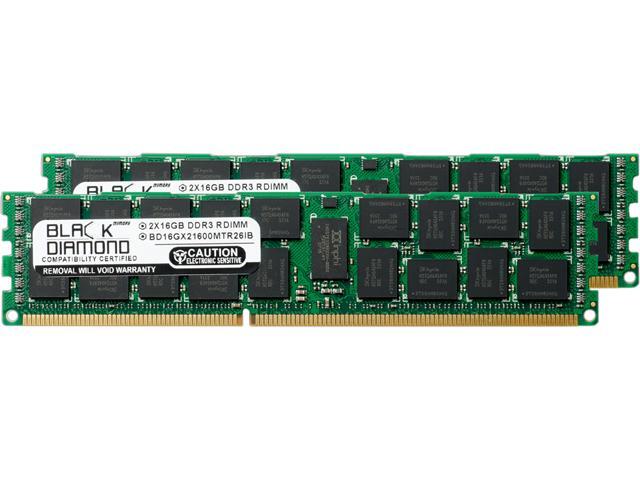 Black Diamond Memory 32GB (2 x 16GB) 240-Pin DDR3 SDRAM System Specific Memory