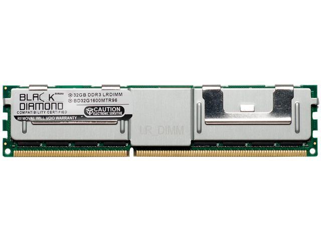 Black Diamond Memory 32GB 240-Pin DDR3 SDRAM ECC Load Reduced DDR3 1600 (PC3 12800) Server Memory Model BD32G1600MTR96
