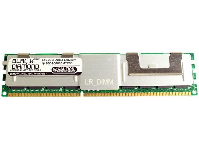 Black Diamond Memory 32GB 240-Pin DDR3 SDRAM ECC Load Reduced DDR3 1866 (PC3 14900) Server Memory Model BD32G1866MTR96