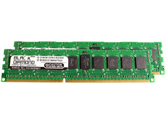 Black Diamond Memory 16GB (2 x 8GB) 240-Pin DDR3 SDRAM ECC Registered DDR3 1866 (PC3 14900) Server Memory Model BD8GX21866MTR23