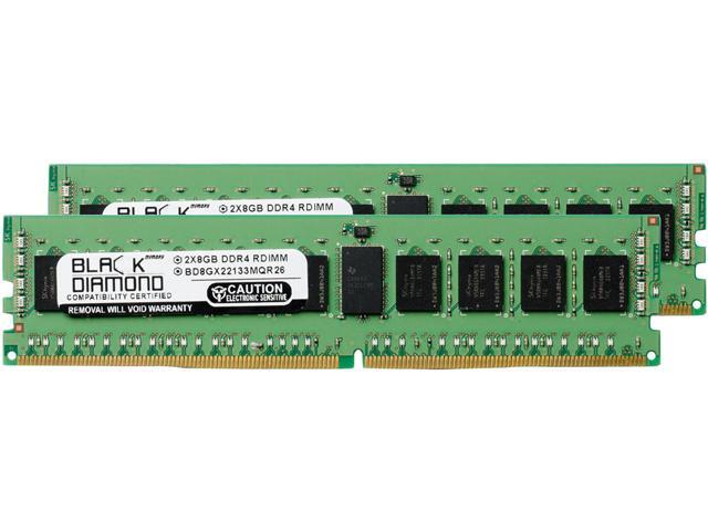 Black Diamond Memory 16GB (2 x 8GB) 288-Pin DDR4 SDRAM ECC Registered DDR4 2133 (PC4 17000) Server Memory Model BD8GX22133MQR26