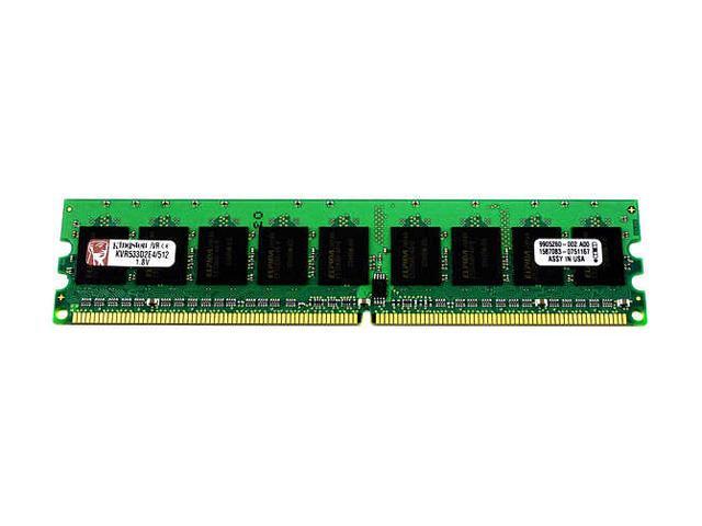 Kingston ValueRAM 512MB 240-Pin DDR2 SDRAM ECC Unbuffered DDR2 533 (PC2 4200) Server Memory Model KVR533D2E4/512