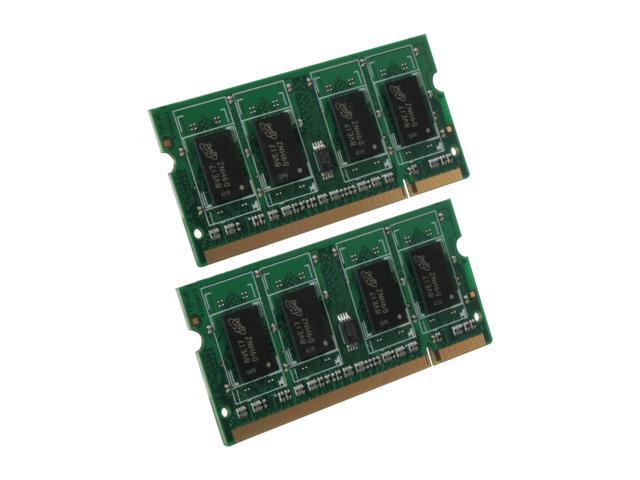 Mushkin Enhanced 2GB (2 x 1GB) 200-Pin DDR2 SO-DIMM DDR2 667 (PC2 5300) Dual Channel Kit Memory for Apple Notebook Model ...