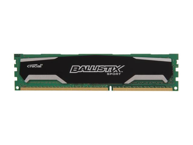 Crucial Ballistix Sport 2GB 240-Pin DDR3 SDRAM DDR3 1600 (PC3 12800) Desktop Memory Model BLS2G3D1609DS1S00