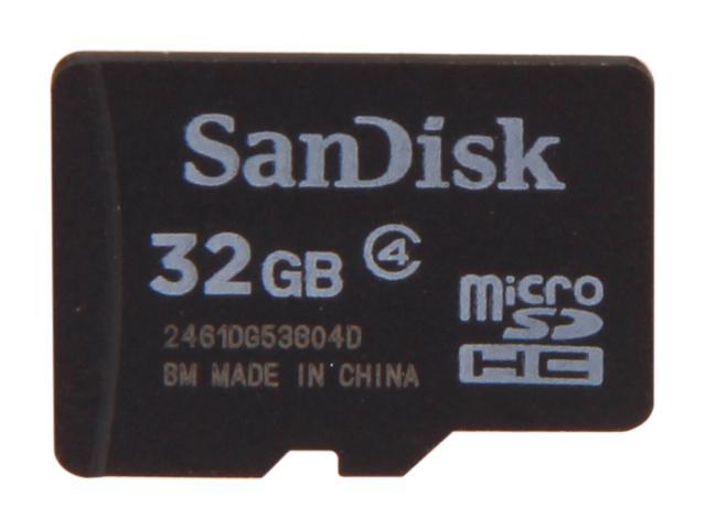 SanDisk 32GB microSDHC Flash Card Model SDSDQ-032G-A11M