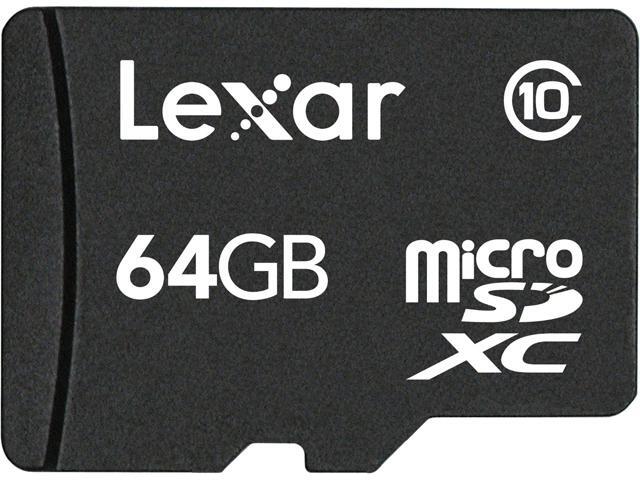 Lexar 64GB microSDXC Flash Memory Card Model LSDMI64GABNLC10