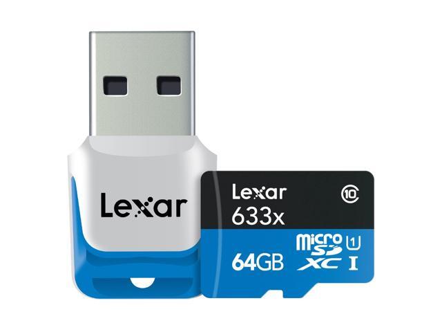 Lexar High Performance 64GB microSD Extended Capacity (microSDXC) Flash Card