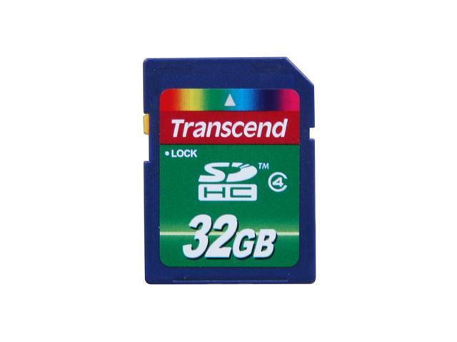 Transcend 32GB Secure Digital High-Capacity (SDHC) Flash Card Model TS32GSDHC4