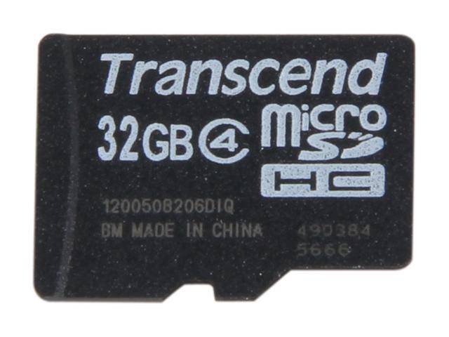 Transcend 32GB microSDHC Flash Card Model TS32GUSDC4