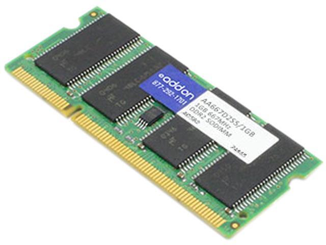 ACP-EP Memory 1GB 200-Pin DDR2 SO-DIMM DDR2 667 (PC2 5300) Laptop Memory Model AA667D2S5/1GB