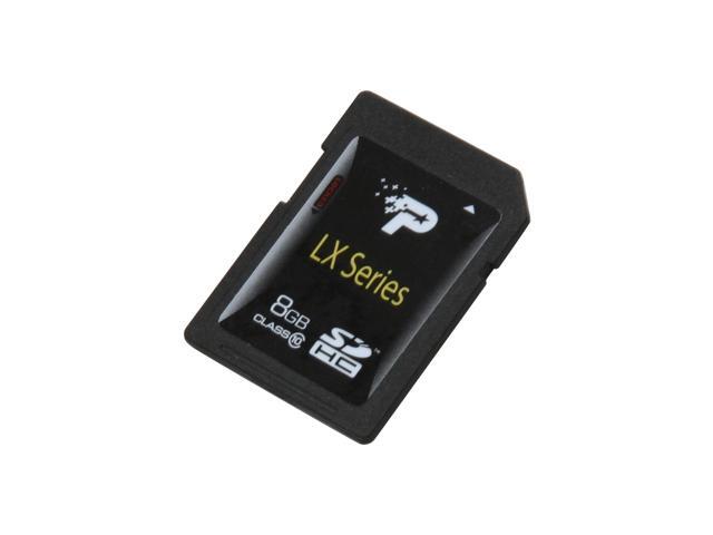 Patriot LX 8GB Secure Digital High-Capacity (SDHC) Flash Card Model PSF8GSDHC10 