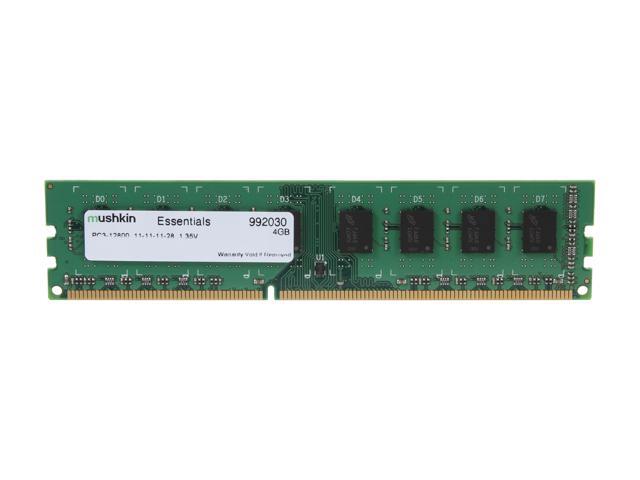 Mushkin Enhanced Essentials 4GB 240-Pin DDR3 SDRAM DDR3L 1600 (PC3L 12800) Desktop Memory Model 992030