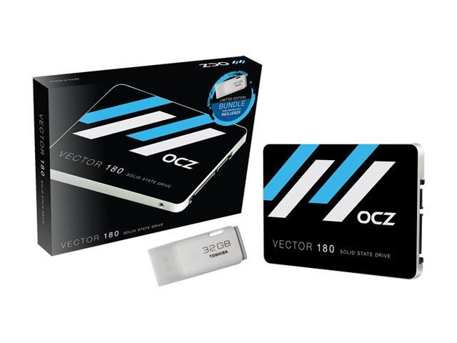 OCZ Vector 180 2.5" 960GB SATA III MLC SSD with Toshiba 32GB USB 2.0 Flash Drive Bundle VTR180-25SAT3-960G-B