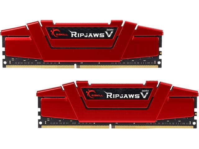 G.SKILL Ripjaws V Series 16GB (2 x 8GB) 288-Pin DDR4 SDRAM DDR4 3000 (PC4 24000) Intel Z170 Desktop Memory Model F4-3000C15D-16GVR
