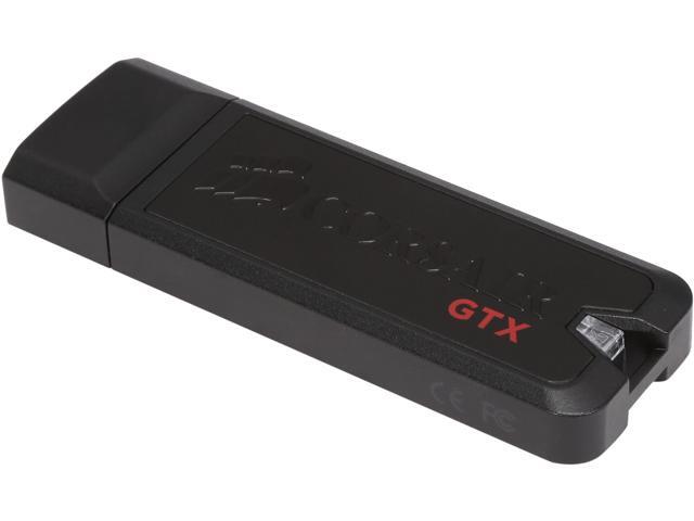 Corsair Flash Voyager GTX USB 3.0 128 GB, Zinc Alloy Casing, Read 450 MBs - Write 360 MBs, Plug and Play (CMFVYGTX3B-128GB)