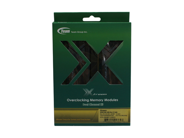 Team Xtreem 2GB (2 x 1GB) 240-Pin DDR2 SDRAM DDR2 800 (PC2 6400) Dual Channel Kit Desktop Memory Model TXDD2048M800HC4DC