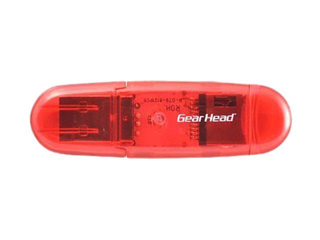 Gear Head CR3200MSDRED USB 2.0 Flash Reader