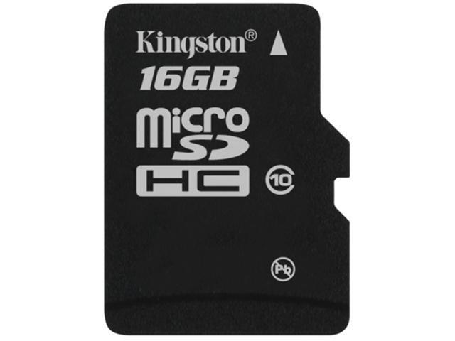 Kingston 16GB microSDHC Flash Card Model SDC4/16GBSP 