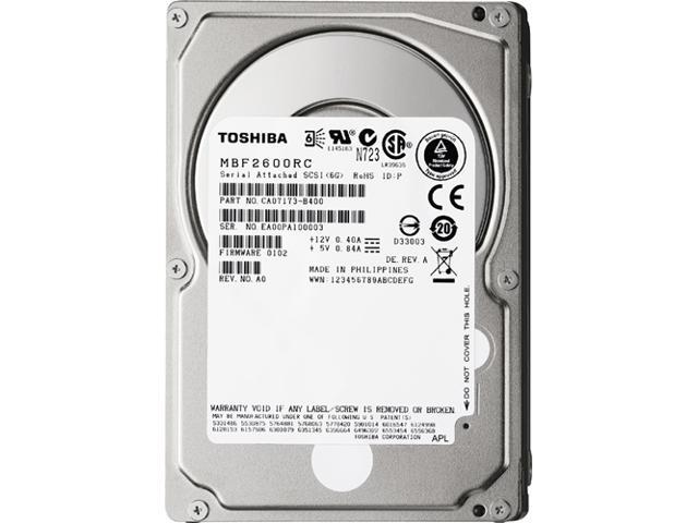 TOSHIBA MBF2450RC 450GB 10025 RPM 16MB Cache SAS 6Gb/s 2.5" Enterprise class Hard Disk Drive Bare Drive