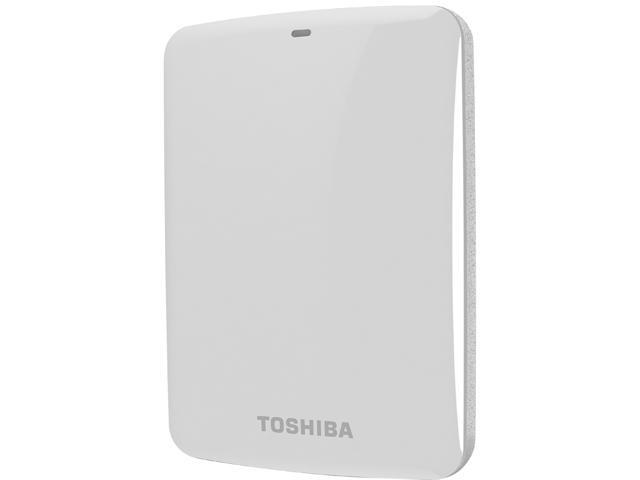 TOSHIBA 750GB Canvio Connect External Hard Drive USB 3.0 Model HDTC707XW3A1 White 