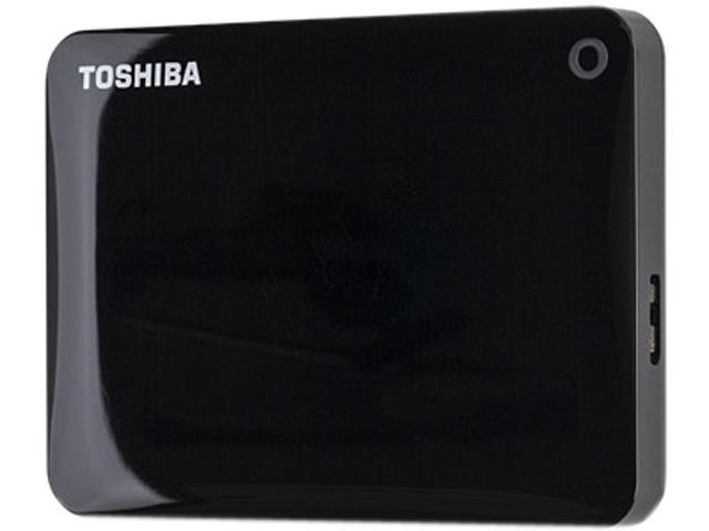 TOSHIBA 500GB Canvio Connect II Portable Hard Drive USB 3.0 Model HDTC805XK3A1 Black 