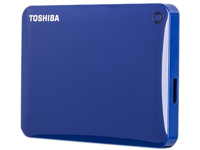 TOSHIBA 500GB Canvio Connect II Portable Hard Drive USB 3.0 Model HDTC805XL3A1 Blue 