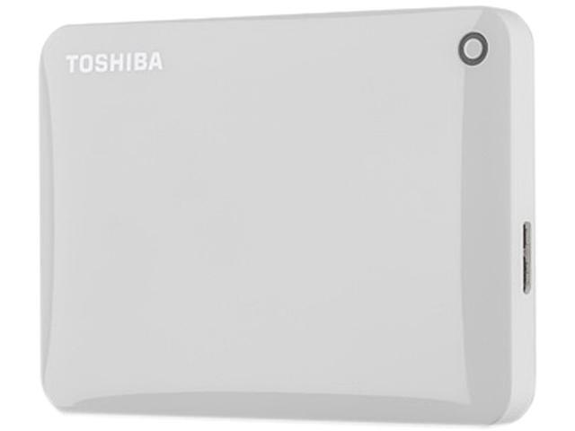 TOSHIBA 1TB Canvio Connect II Portable Hard Drive USB 3.0 Model HDTC810XW3A1 White 