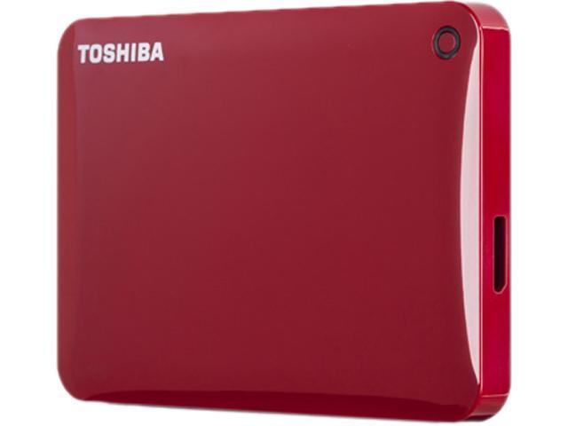 TOSHIBA 3TB Canvio Connect II Portable Hard Drive USB 3.0 Model HDTC830XR3C1 Red 