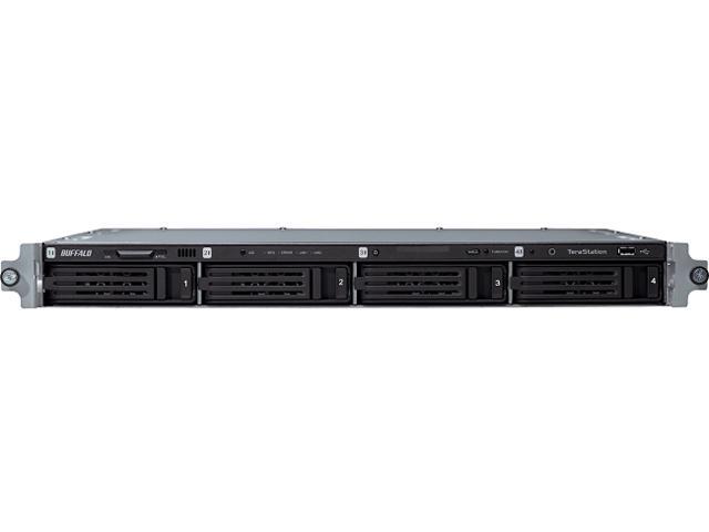 BUFFALO TeraStation 3400r 4-Bay 4 TB (4 x 1 TB) RAID 1U Rack Mountable NAS & iSCSI Unified Storage - TS3400R0404