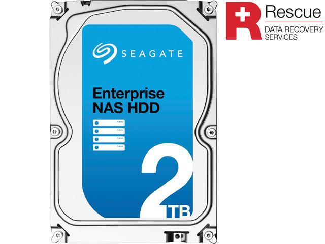 Seagate Enterprise NAS ST2000VN0011 2TB 7200 RPM 128MB Cache SATA 6.0Gb/s 3.5" Internal Hard Drive + Rescue Data Recovery ...
