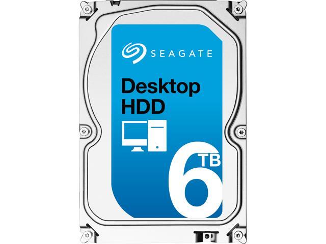Seagate Desktop HDD ST6000DM001 6TB 128MB Cache SATA 6.0Gb/s 3.5" Internal Hard Drive Bare Drive 