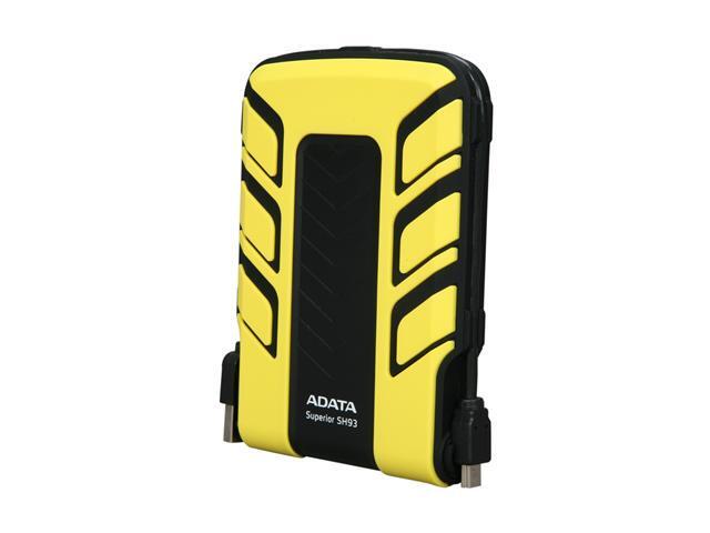 ADATA Superior Series 2.5" 500GB SH93 Water & Shock Proof External Hard ...