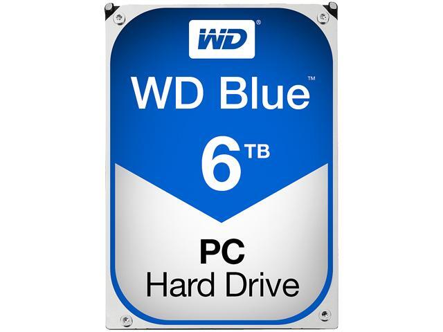 WD Blue 6TB Desktop Hard Disk Drive - 5400 RPM SATA 6Gb/s 64MB Cache 3.5 Inch - WD60EZRZ