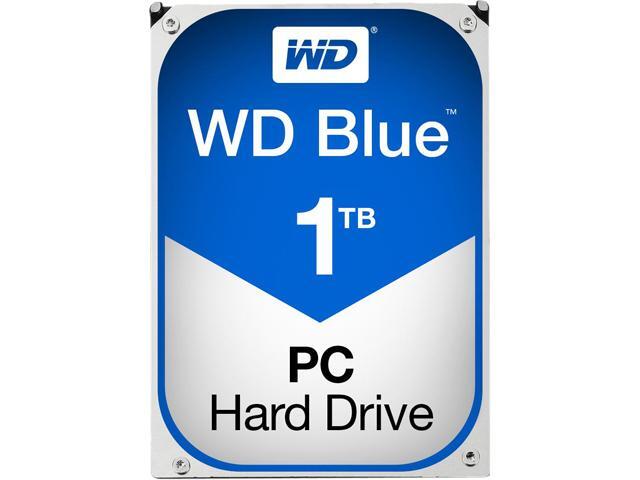 WD Blue 1TB Desktop Hard Disk Drive - 5400 RPM SATA 6 Gb/s 64MB Cache 3.5 Inch - WD10EZRZ