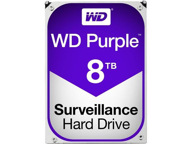 WD Purple 8TB Surveillance Hard Disk Drive - 5400RPM SATA 6Gb/s 128MB Cache 3.5 Inch - WD80PUZX