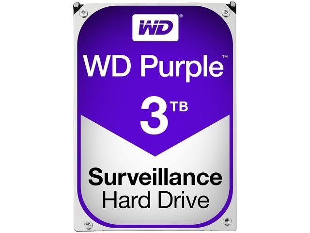WD Purple 3TB Surveillance Hard Disk Drive - 5400 RPM Class SATA 6Gb/s 64MB Cache 3.5 Inch - WD30PURX