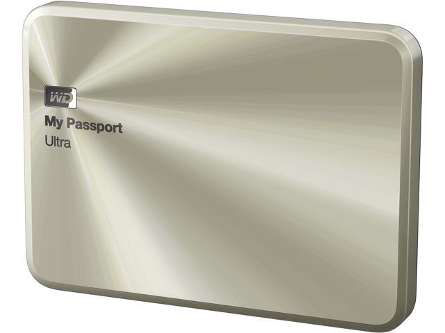 WD 1TB Gold My Passport Ultra Metal Anniversary Edition Portable External Hard Drive - USB 3.0 - WDBTYH0010BCG-NESN