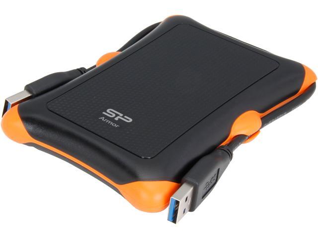 Silicon Power 1TB Armor A30 Shockproof Portable Hard Drive USB 3.0 Model SP010TBPHDA30S3K Black 
