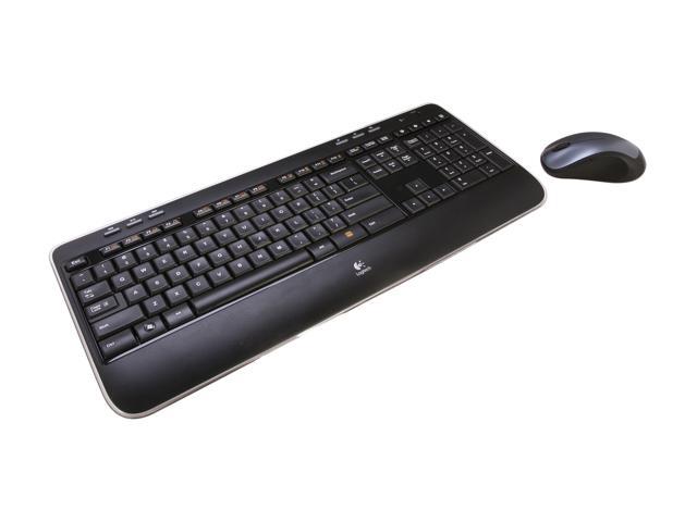 RE-CERTIFIED: Logitech MK520 Black USB RF Wireless Ergonomic Keyboard & Mouse Combo