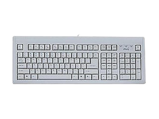KeyTronic KT400P4 Light Gray PS/2 Wired Standard Keyboard