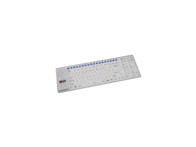 TRIPP LITE IN3010KB White (Opaque) 2.4 GHz Wireless Multimedia Flexible Keyboard