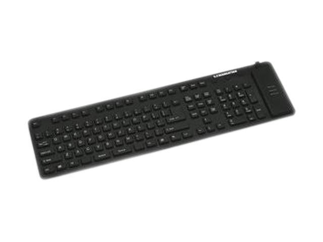 MANHATTAN 177436 Black USB Wired Standard Roll-Up Keyboard